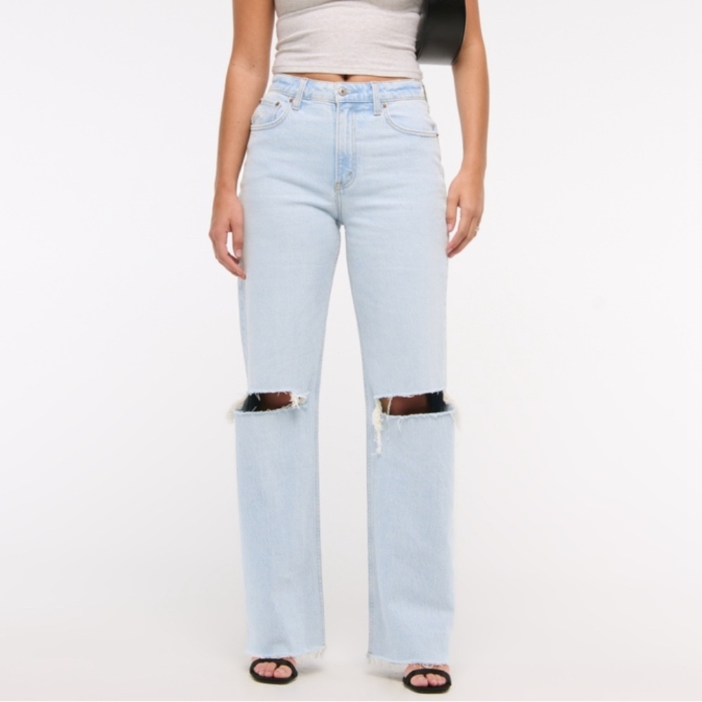 Abercrombie & Fitch Blue Straight Leg Jeans 90’s